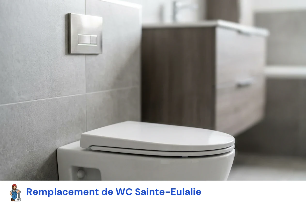 Remplacement de WC à Sainte-Eulalie