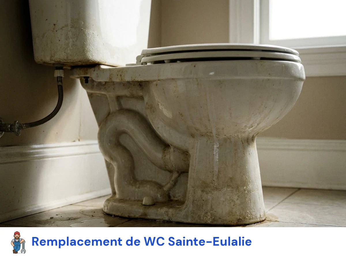 Remplacement de WC à Sainte-Eulalie