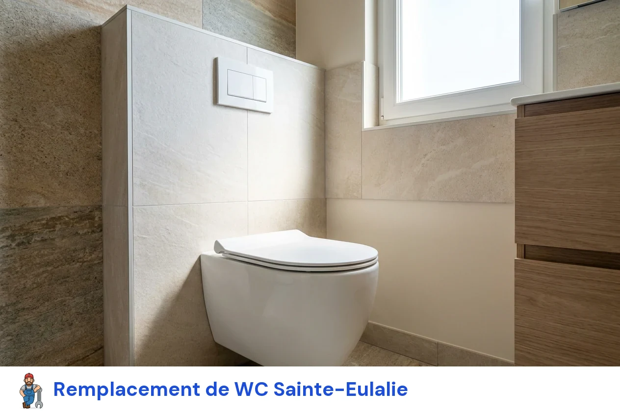 Remplacement de WC à Sainte-Eulalie