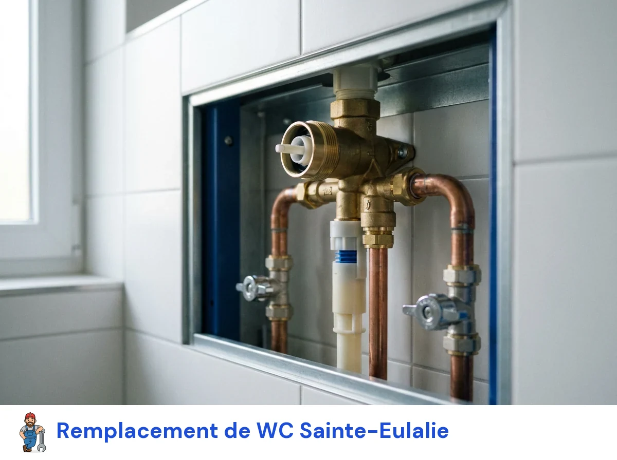 Remplacement de WC à Sainte-Eulalie